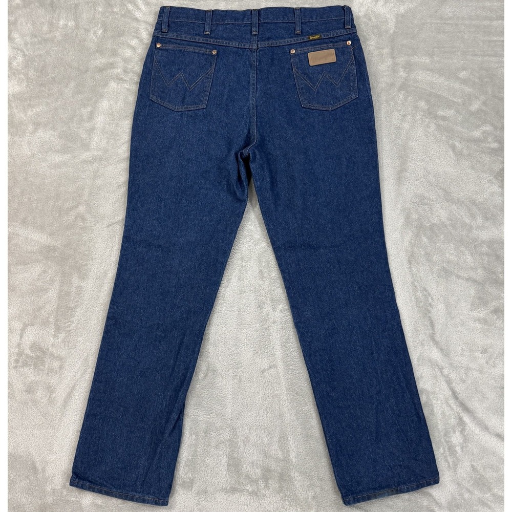 Wrangler Jeans Mens 36x32 936PWD Blue Cowboy Cut Slim Straight High Rise Western